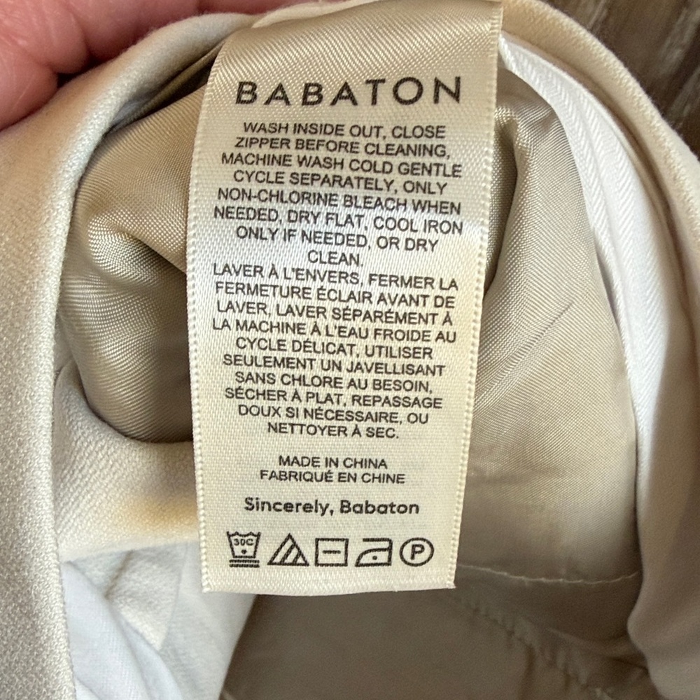Aritzia Babaton Cream Jogger Pants Size: 8 - Picture 3 of 12